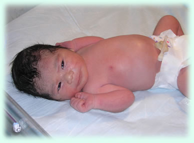 Liam Hajime Gerard-just minutes old